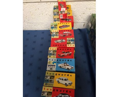 Qty of various Vanguards toy model cars in original boxes