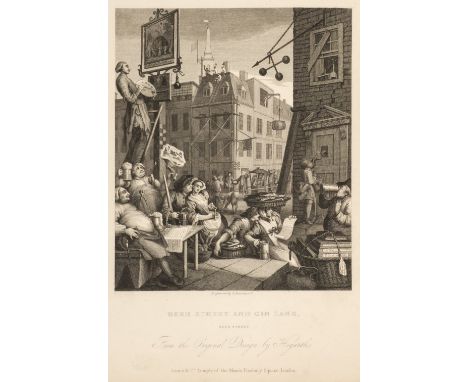 Hogarth (William). The Works of William Hogarth; in a series of engravings: with descriptions, and a comment on their moral t