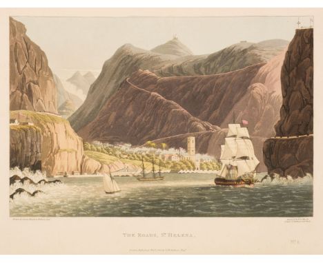 Bellasis (George Hutchins). Views in Saint Helena, London: John Tyler, 1815, subscribers list, 6 fine hand-coloured aquatint 