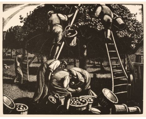 Leighton (Clare). The Farmer's Year. A Calendar of English Husbandry, 1st edition, London: Collins, 1933, 12 wood-engraved pl