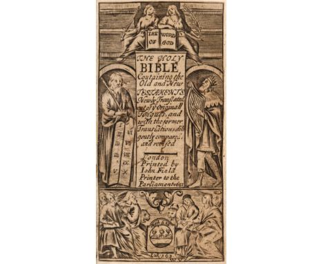 Bible [English]. The Holy Bible containing the Old and New Testaments, newly translated out of ye originall tongues, and with