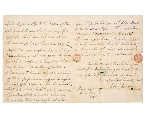 * Edward Jenner (1749-1823). Pioneer of smallpox vaccination and the father of immunology. An important unpublished Autograph