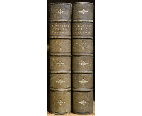 Stanley (H.M.) In Darkest Africa or the Quest, Rescue and Retreat of Emin, Governor of Equatoria, 2 volumes, 1st edition, Lon
