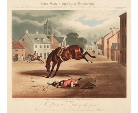 * Duncan (Edward). Count Sandor's Exploits in Leicestershire, the set of 10 plates, R. Akermann at his Eclipse Sporting Galle