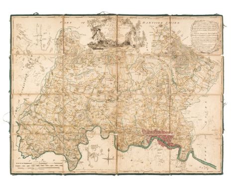 Middlesex. Rocque (John), A Map of the County of Middlesex from an Actual Survey in four Sheets, 1757, engraved map with cont