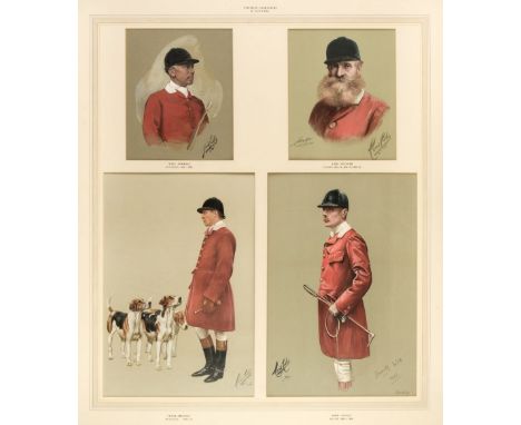 * Cutler (Cecil). Four Portraits of Huntsmen and Characters of the Pytchley Hunt, Will Goodall Huntsman 1874 - 1895, Earl Spe