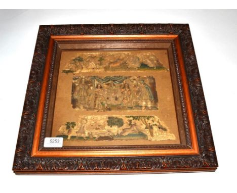 Charles I and Queen Henrietta Receiving a Visitor and Offering Refreshments: A Collection of English 17th Century Stumpwork P