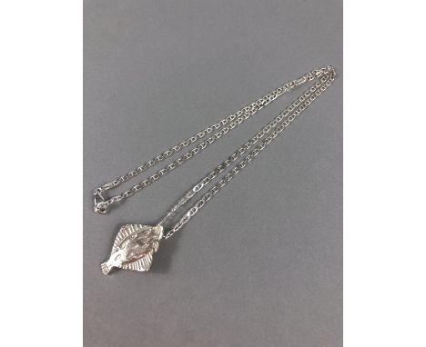 .925 Silver fish Pendant on Silver chain