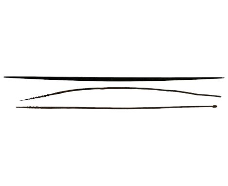 Two hunting fish spears and tribal bow (3)