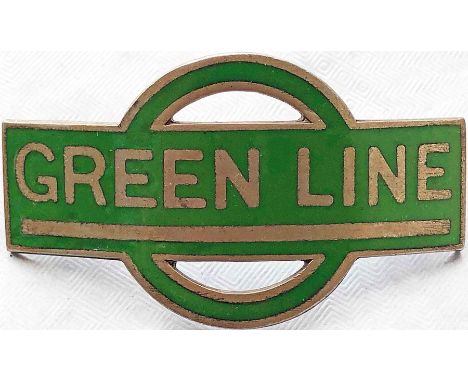 1930 Green Line Coaches Ltd driver's/conductor's CAP BADGE issued from the formation of the company until after absorption in