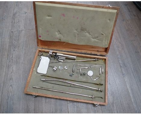 Two cased military issue engine inspection equipment sets
