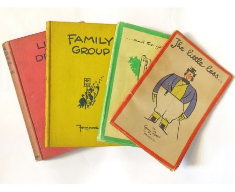 Four Fougasse volumes including "The Luck of the Draw" and "Family Group" and four volumes of engine notes (8) 