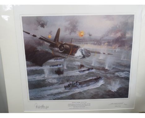 A limited edition print after Michael Turner (1934-), "Friendly Smoke D-Day 1944", signed by John Mckenzie, 80/500, unframed 