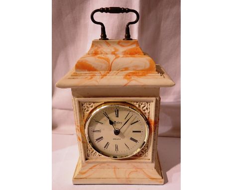 Aynsley ceramic mantle clock. Not available for in-house P&amp;P 