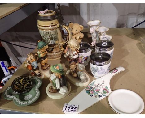 Collection of mixed ceramics including Hummel and Royal Worcester. Not available for in-house P&amp;P 