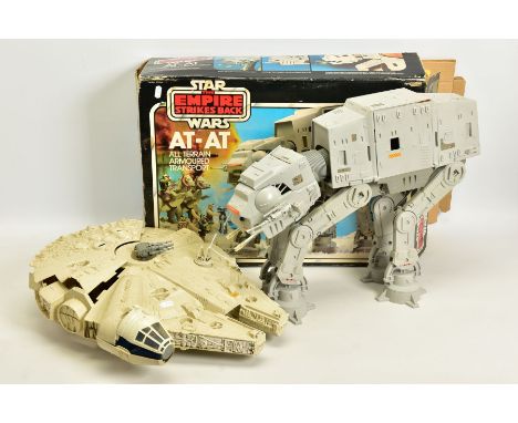 A BOXED PALITOY STAR WARS THE EMPIRE STRIKES BACK AT-AT ALL TERRAIN ARMOURED TRANSPORT, playworn condition, not tested but ap