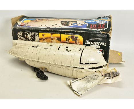 A BOXED PALITOY STAR WARS RETURN OF THE JEDI REBEL TRANSPORT VEHICLE, playworn condition, contents not checked but missing se