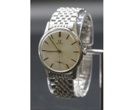 A circa 1963 Omega stainless steel manual wind wristwatch,&nbsp;28mm, Cal. 269, No. 20494621. 