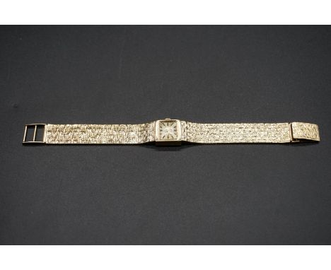 A vintage Verity 9ct gold ladies manual wind wristwatch. 