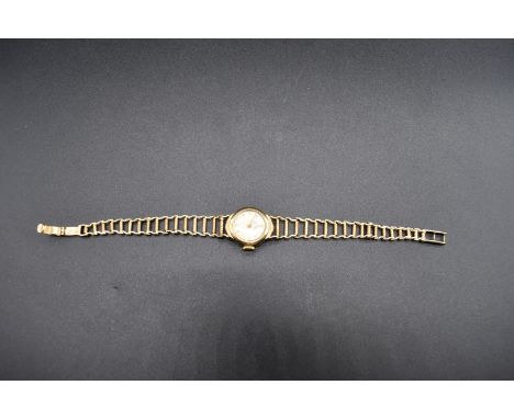 A 1950s Rolex precision 9ct gold ladies manual wind wristwatch,&nbsp;17mm, import mark Chester 1958, case No. 325981. 