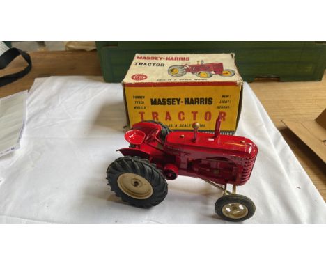  Sale Item:    LESNEY MASSEY HARRIS SCALE MODEL TRACTOR  Vat Status:   No Vat   Buyers Premium:  This lot is subject to a Buy