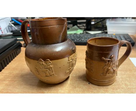  Sale Item:    2 PCE DOULTON LAMBETH WARE   Vat Status:   No Vat   Buyers Premium:  This lot is subject to a Buyers Premium o