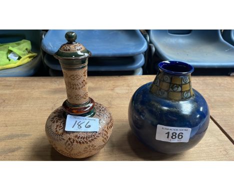  Sale Item:    2 ROYAL DOULTON VASES   Vat Status:   No Vat   Buyers Premium:  This lot is subject to a Buyers Premium of 17.