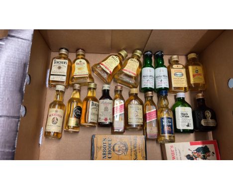  Sale Item:    BOX 20 WHISKY MINIATURES 5CL   Vat Status:   No Vat   Buyers Premium:  This lot is subject to a Buyers Premium