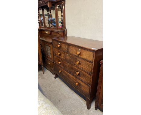  Sale Item:    MAHOGANY 2 OVER 3 CHEST DRAWERS (AF)  Vat Status:   No Vat   Buyers Premium:  This lot is subject to a Buyers 