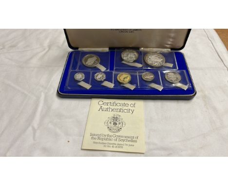  Sale Item:    8 REPUBLIC SEYCHELLS COINS   Vat Status:   No Vat   Buyers Premium:  This lot is subject to a Buyers Premium o
