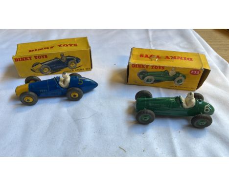  Sale Item:    DINKY 234 FERRARI RACING CAR &amp; 233 COOPER BRISTOL  Vat Status:   No Vat   Buyers Premium:  This lot is sub