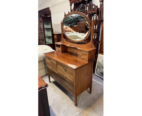  Sale Item:    MAHOGANY INLAID DRESSING TABLE   Vat Status:   No Vat   Buyers Premium:  This lot is subject to a Buyers Premi