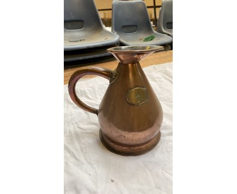  Sale Item:    COPPER MEASURING JUG (AF)   Vat Status:   No Vat   Buyers Premium:  This lot is subject to a Buyers Premium of
