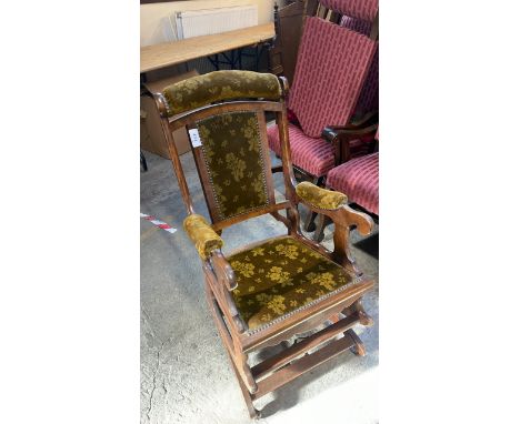 Sale Item:    ROCKING CHAIR (AF)   Vat Status:   No Vat   Buyers Premium:  This lot is subject to a Buyers Premium of 17.5% 