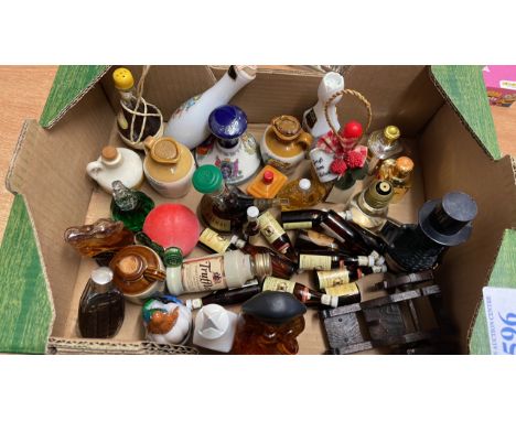  Sale Item:    BOX ASSORTED MINIATURES ETC- NOVELTY &amp; OTHERS  Vat Status:   No Vat   Buyers Premium:  This lot is subject
