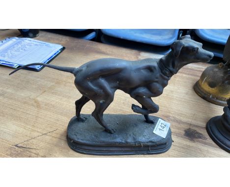  Sale Item:    METAL SCULPTURE GREYHOUND   Vat Status:   No Vat   Buyers Premium:  This lot is subject to a Buyers Premium of