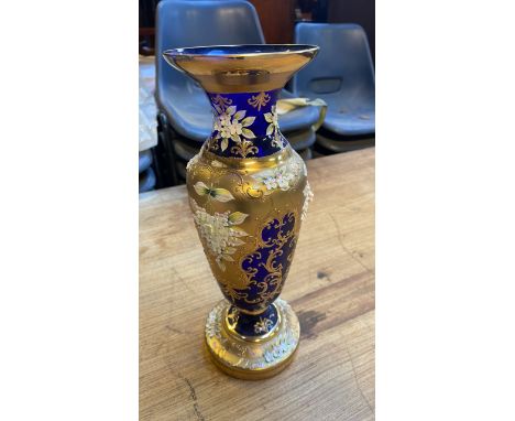  Sale Item:    COBALT BLUE GLASS VASE (AF)   Vat Status:   No Vat   Buyers Premium:  This lot is subject to a Buyers Premium 