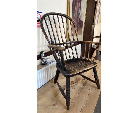  Sale Item:    WINDSOR STYLE ARM CHAIR (AF)   Vat Status:   No Vat   Buyers Premium:  This lot is subject to a Buyers Premium
