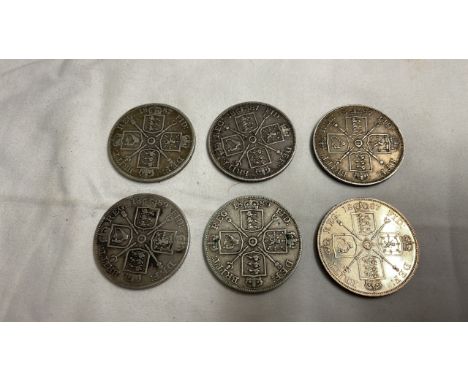  Sale Item:    6 VIC.DOUBLE FLORINS 3 x 1887 2 x 1889  Vat Status:   No Vat   Buyers Premium:  This lot is subject to a Buyer