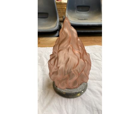  Sale Item:    GLASS FLAME LIGHT SHADE (AF)   Vat Status:   No Vat   Buyers Premium:  This lot is subject to a Buyers Premium