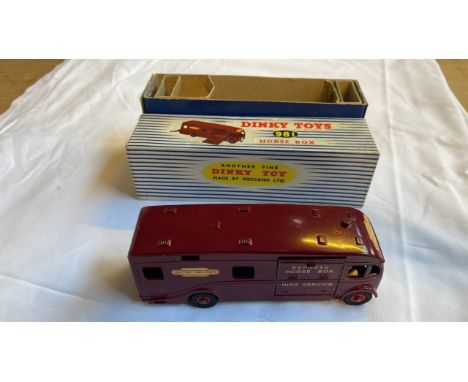  Sale Item:    DINKY 981 BRITISH RAILWAYS EXPRESS HORSE BOX  Vat Status:   No Vat   Buyers Premium:  This lot is subject to a