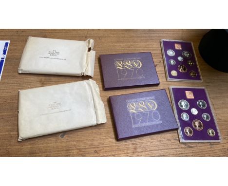  Sale Item:    2 SETS 1970 COINAGE GREAT BRITAIN  Vat Status:   No Vat   Buyers Premium:  This lot is subject to a Buyers Pre