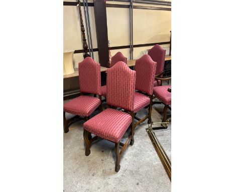  Sale Item:    6 OAK REPRO DINING CHAIRS   Vat Status:   No Vat   Buyers Premium:  This lot is subject to a Buyers Premium of