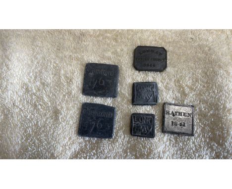  Sale Item:    6 CHURCH TOKENS 3 x LONMAY 2 x CRIMOND &amp; 1 x RATHEN  Vat Status:   No Vat   Buyers Premium:  This lot is s