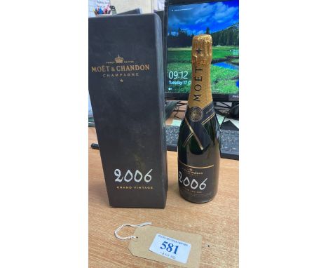  Sale Item:    CASED MOET &amp; CHANDON 2006 CHAMPAGNE 750 ML 12.5% VOL  Vat Status:   No Vat   Buyers Premium:  This lot is 