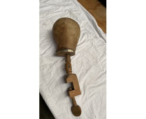  Sale Item:    CANVAS FABRIC HAT OR WIG STAND (AF)  Vat Status:   No Vat   Buyers Premium:  This lot is subject to a Buyers P