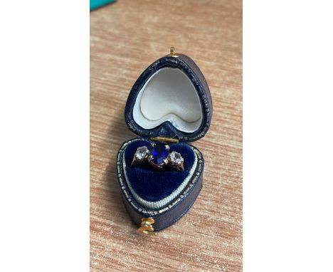  Sale Item:    9CT GOLD SAPPHIRE DRESS RING SIZE M  Vat Status:   No Vat   Buyers Premium:  This lot is subject to a Buyers P