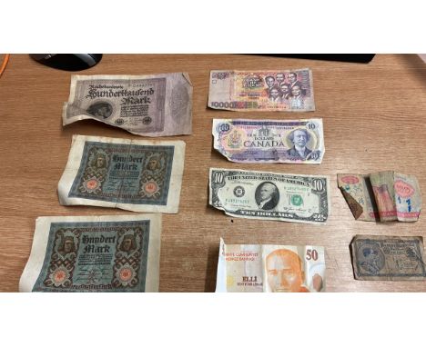  Sale Item:    MIXED FOREIGN BANK NOTES   Vat Status:   No Vat   Buyers Premium:  This lot is subject to a Buyers Premium of 