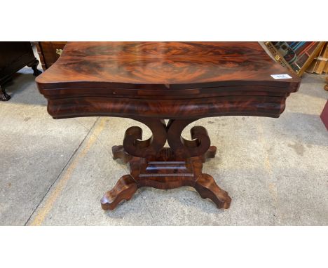  Sale Item:    MAHOGANY FOLD OVER TABLE (AF)   Vat Status:   No Vat   Buyers Premium:  This lot is subject to a Buyers Premiu