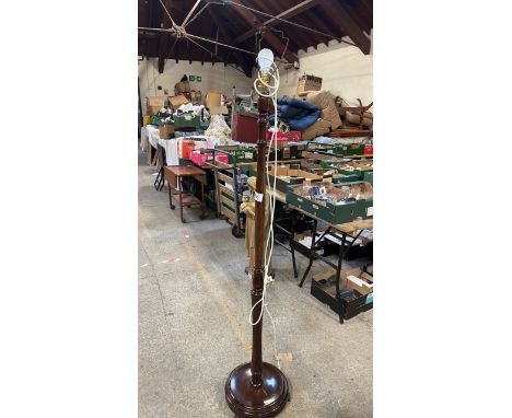  Sale Item:    MAHOGANY STANDARD LAMP (AF)   Vat Status:   No Vat   Buyers Premium:  This lot is subject to a Buyers Premium 